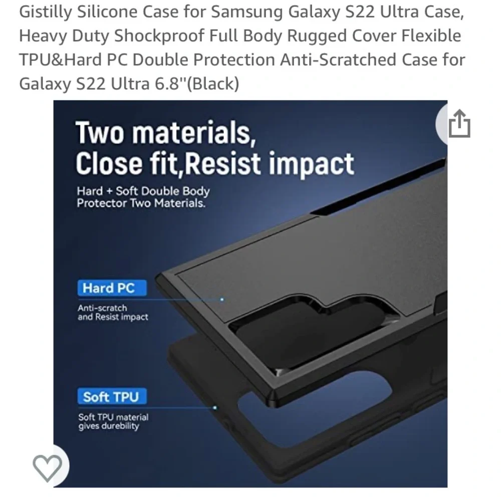Set of 2 cases for Samsung Galaxy s22